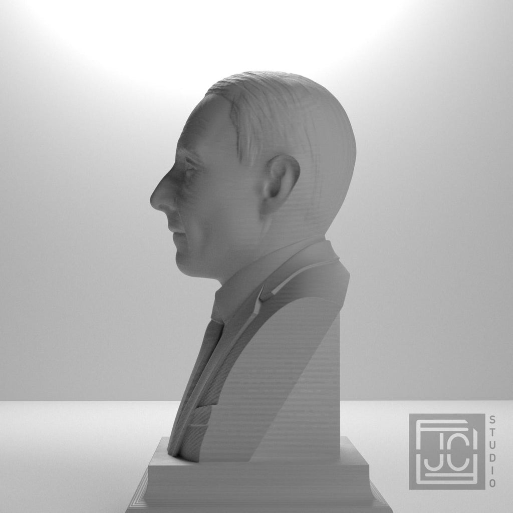 J. Robert Oppenheimer 3D Printed Collectible Bust