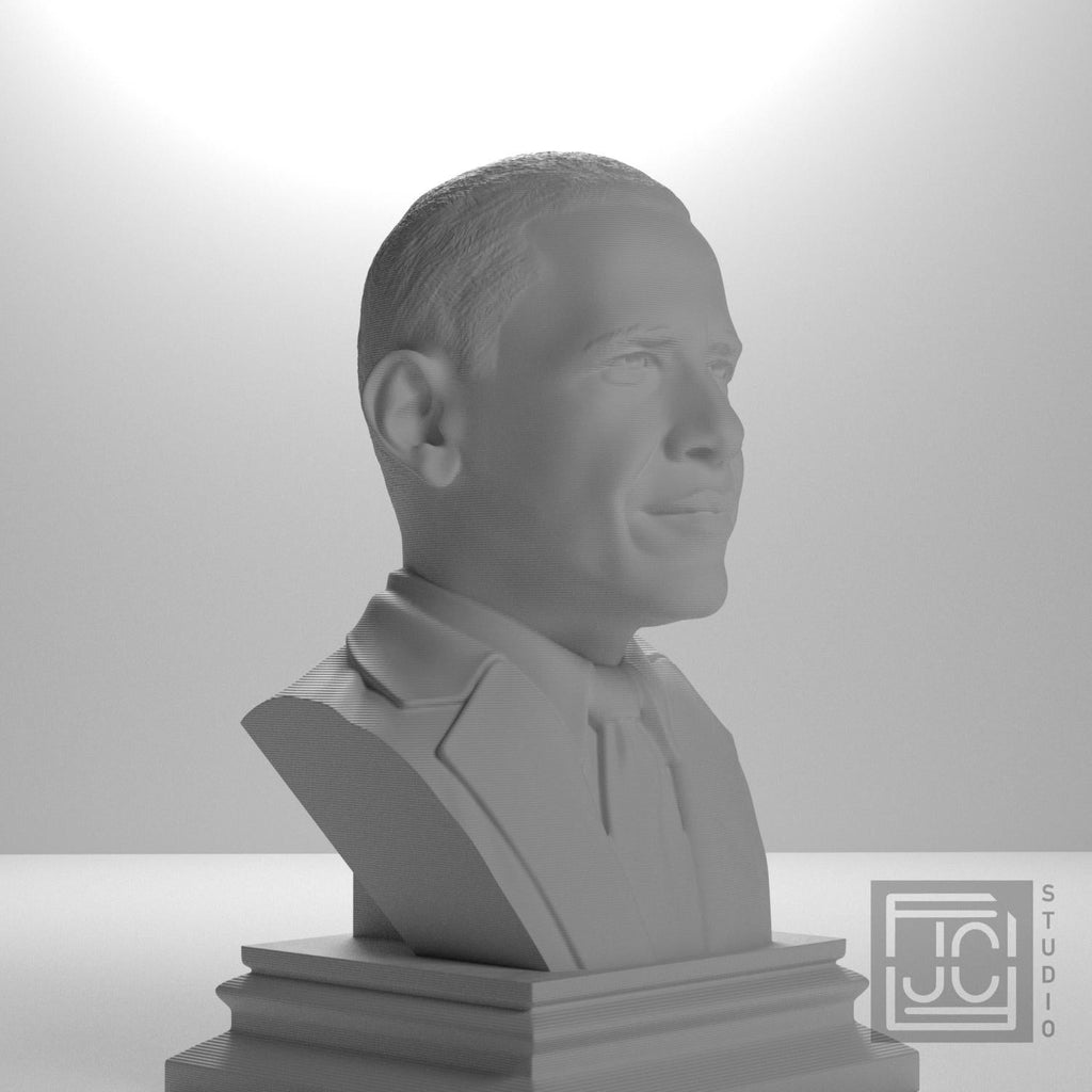 Barack Obama 3D Printed Collectible Bust