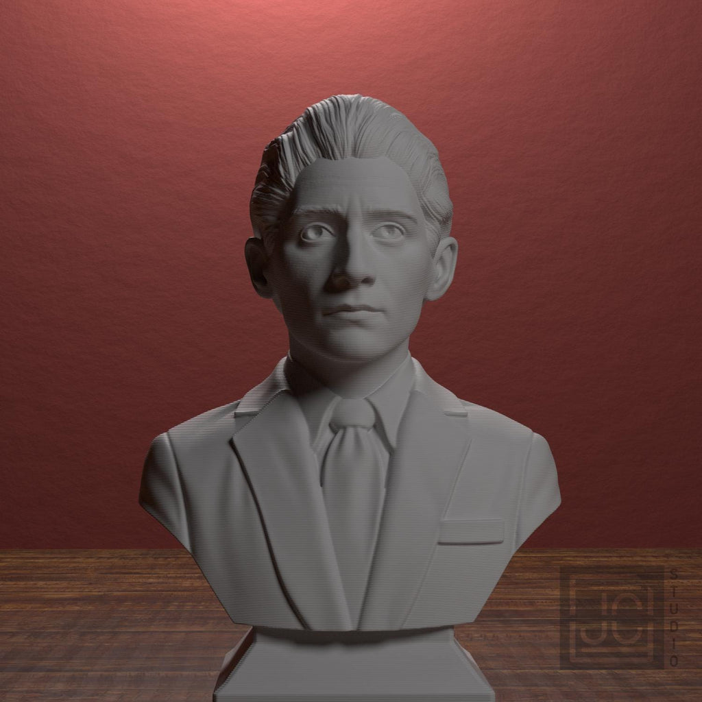 Franz Kafka 3D Printed Collectible Bust