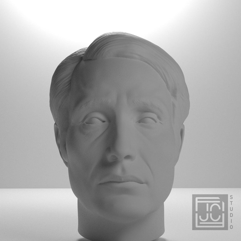 Mads Mikkelsen 3D Printed Collectible Bust