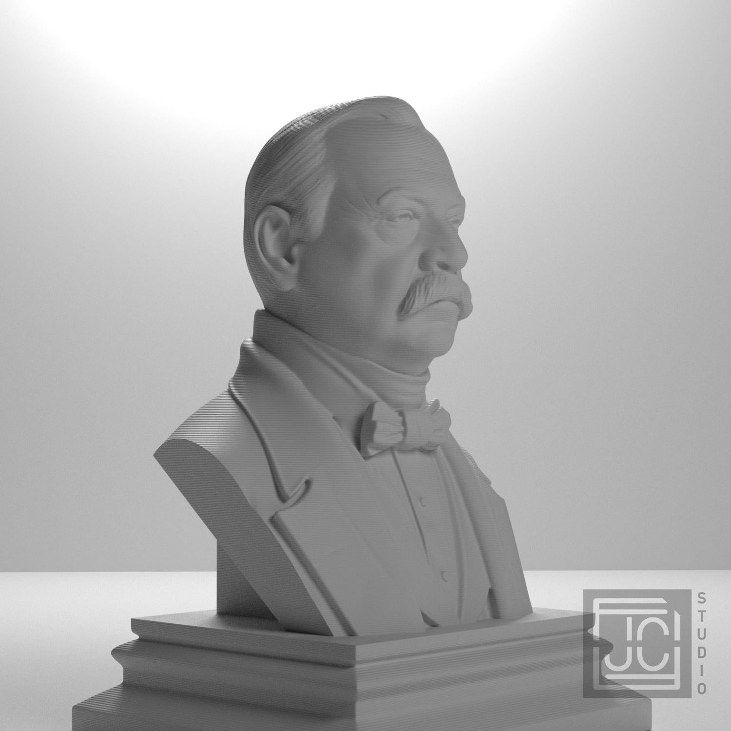 Grover Cleveland 3D Printed Collectible Bust