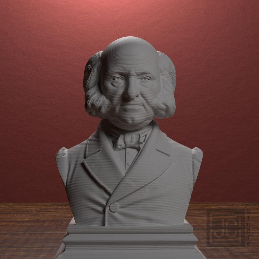 Martin Van Buren 3D Printed Collectible Bust