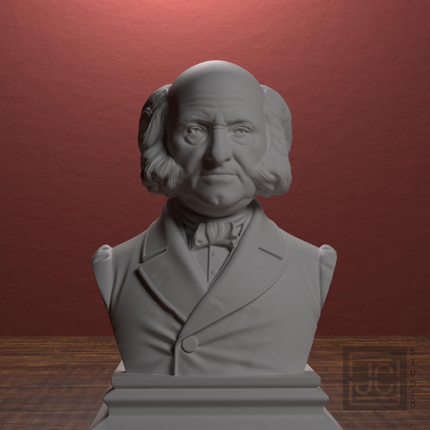 Martin Van Buren 3D Printed Collectible Bust