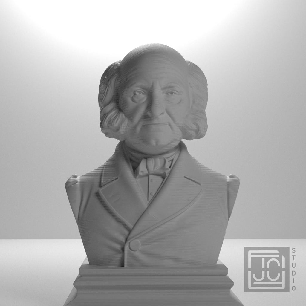 Martin Van Buren 3D Printed Collectible Bust