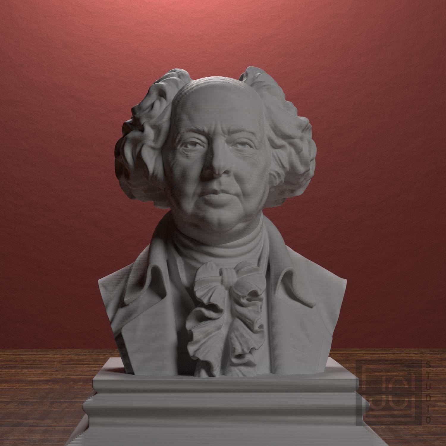 John Adams 3D Printed Collectible Bust