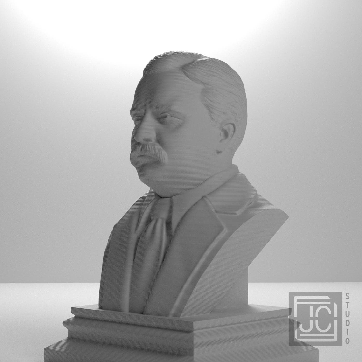 Theodore Roosevelt 3D Printed Collectible Bust