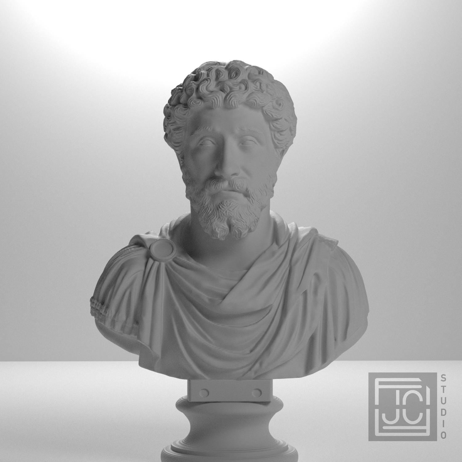 Marcus Aurelius 3D Printed Collectible Bust