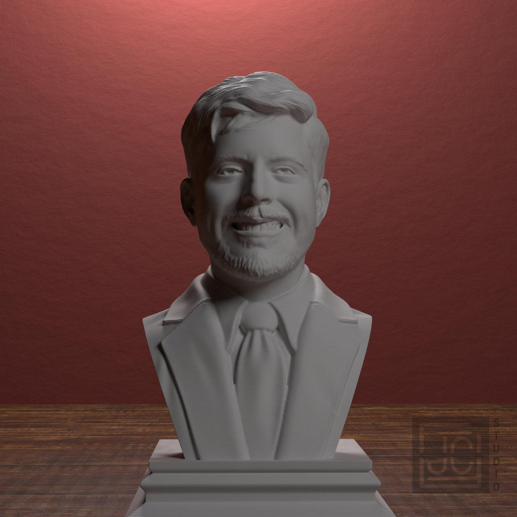 MrBeast 3D Printed Collectible Bust