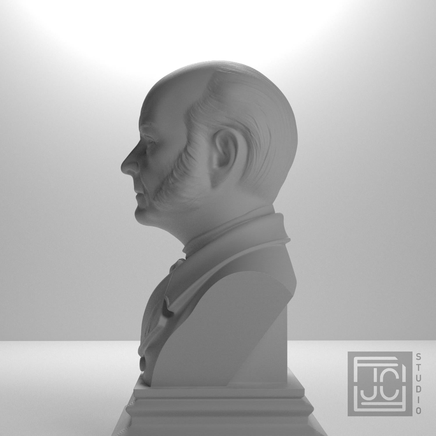 John Quincy Adams 3D Printed Collectible Bust