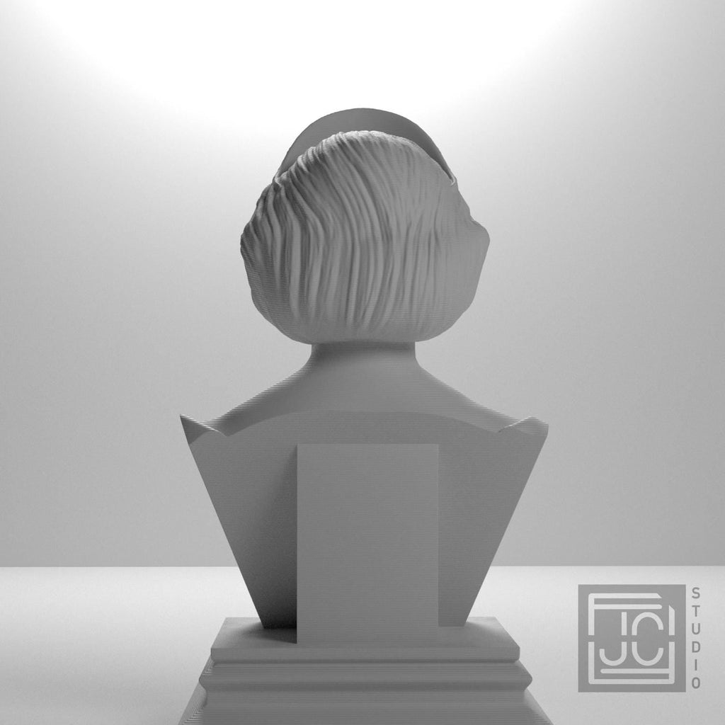 Queen Elizabeth II 3D Printed Collectible Bust
