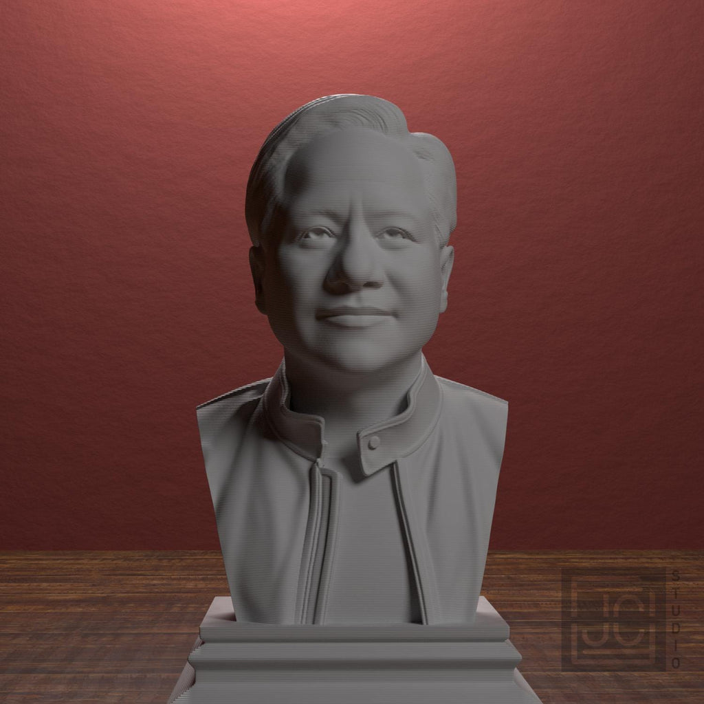 Jensen Huang 3D Printed Collectible Bust