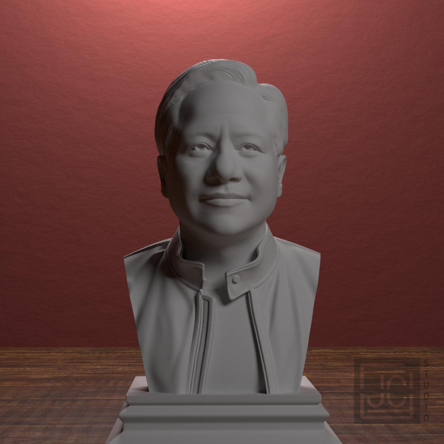 Jensen Huang 3D Printed Collectible Bust