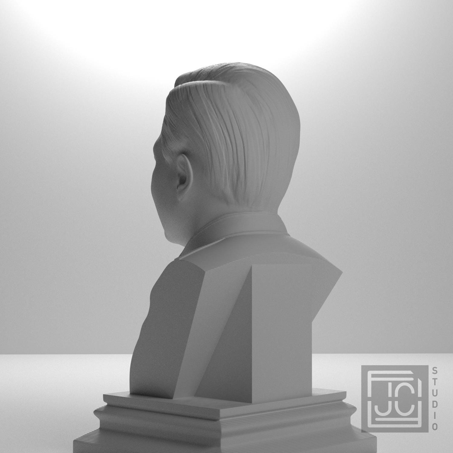 Jensen Huang 3D Printed Collectible Bust