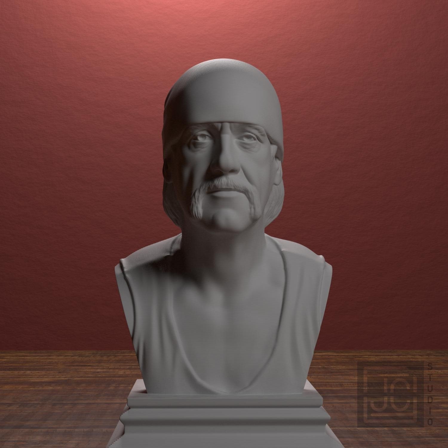 Hulk Hogan 3D Printed Collectible Bust