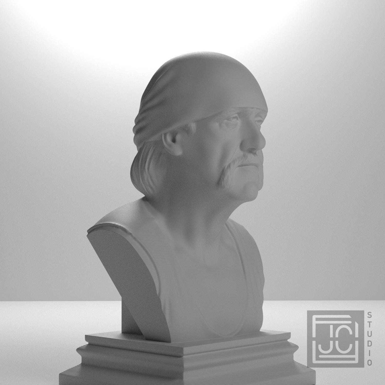 Hulk Hogan 3D Printed Collectible Bust