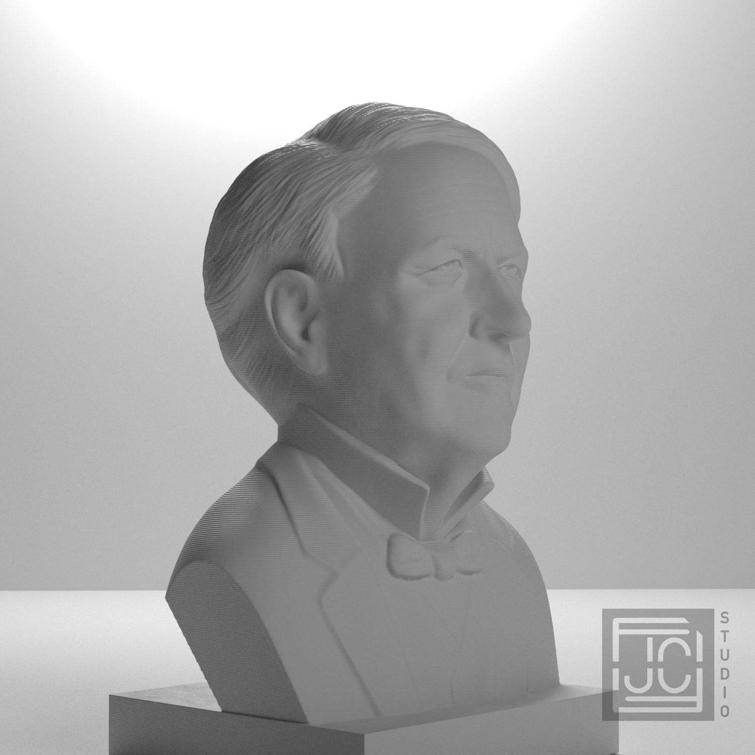 Thomas Edison 3D Printed Collectible Bust
