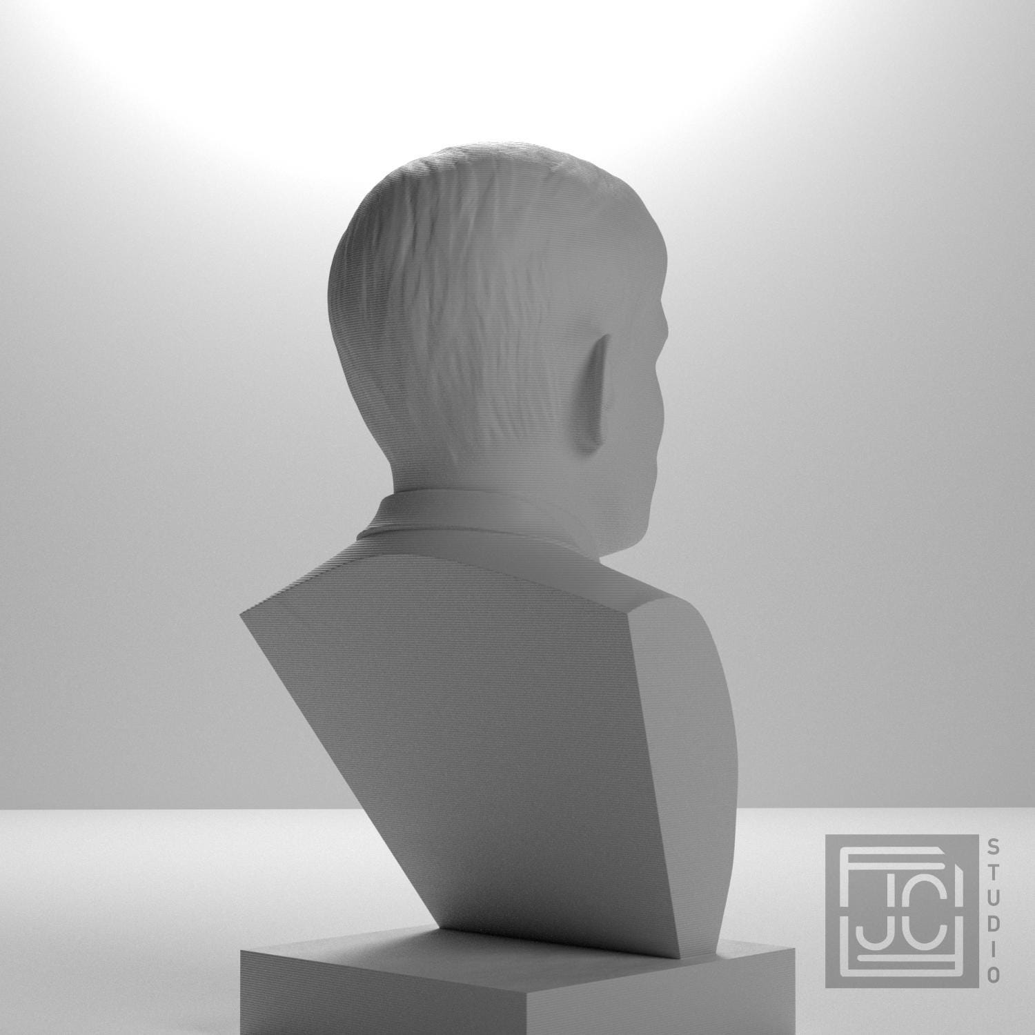 Alan Turing 3D Printed Collectible Bust