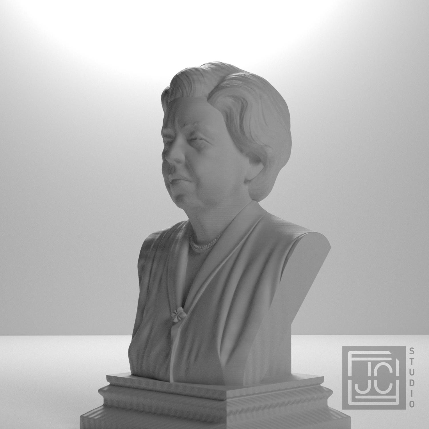 Eleanor Roosevelt 3D Printed Collectible Bust