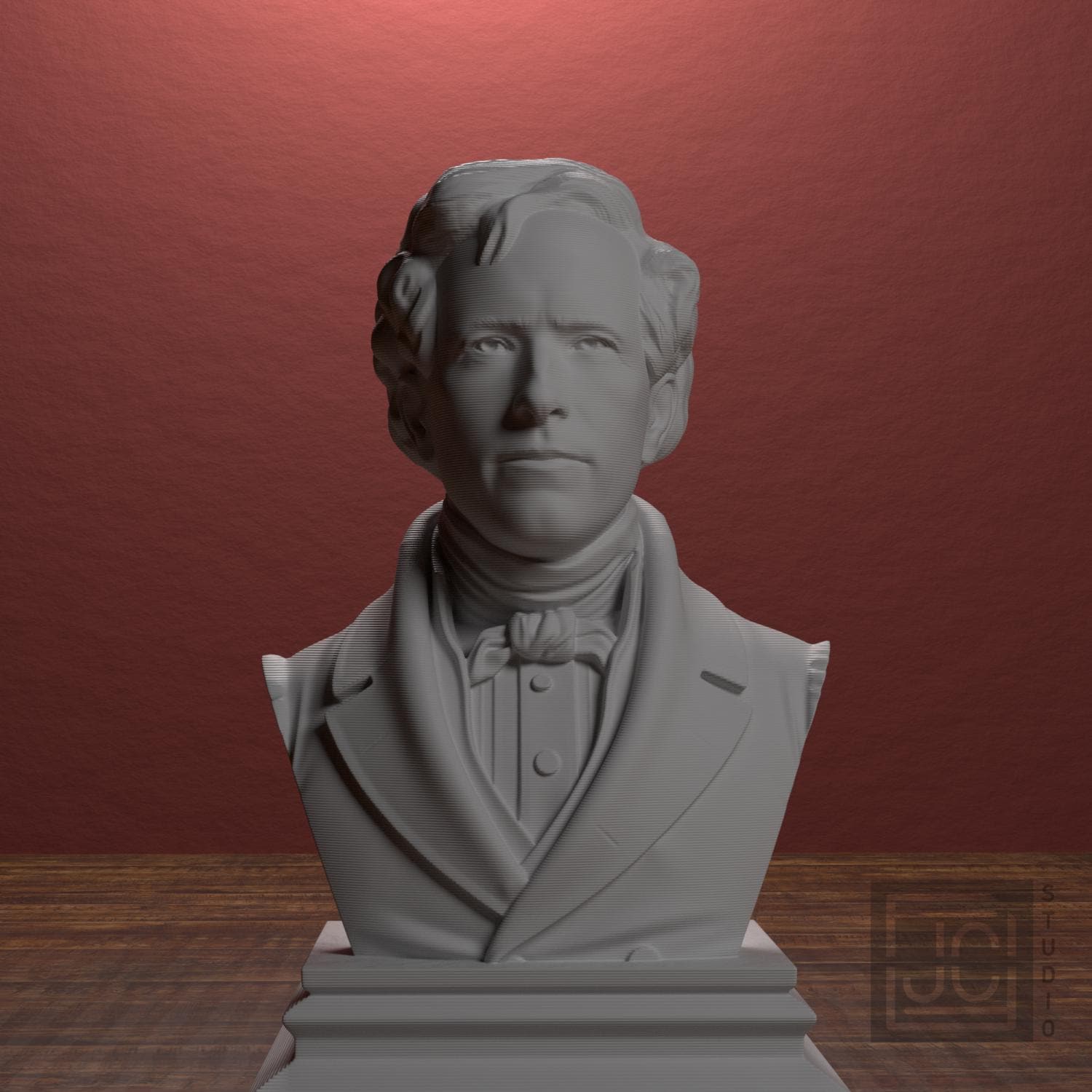 Franklin Pierce 3D Printed Collectible Bust
