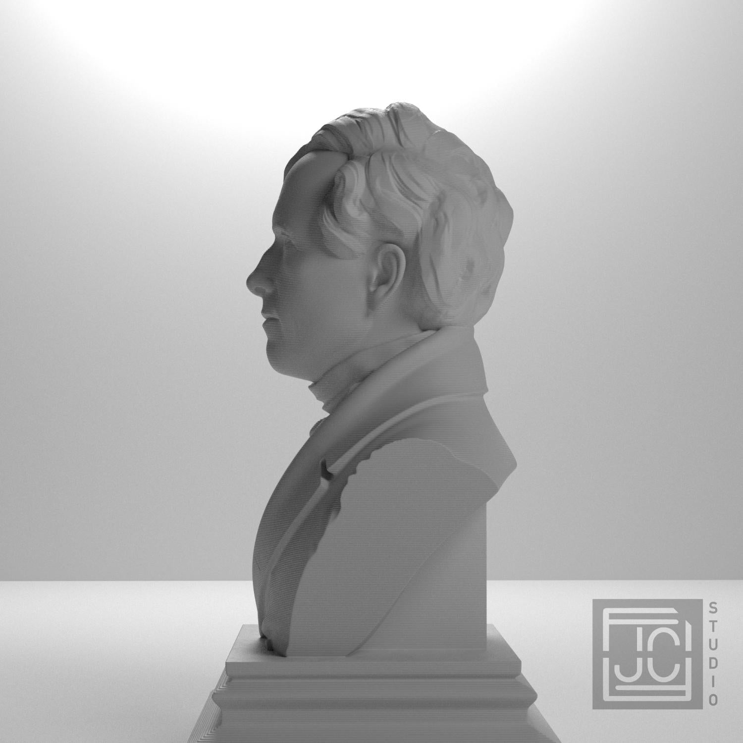 Franklin Pierce 3D Printed Collectible Bust