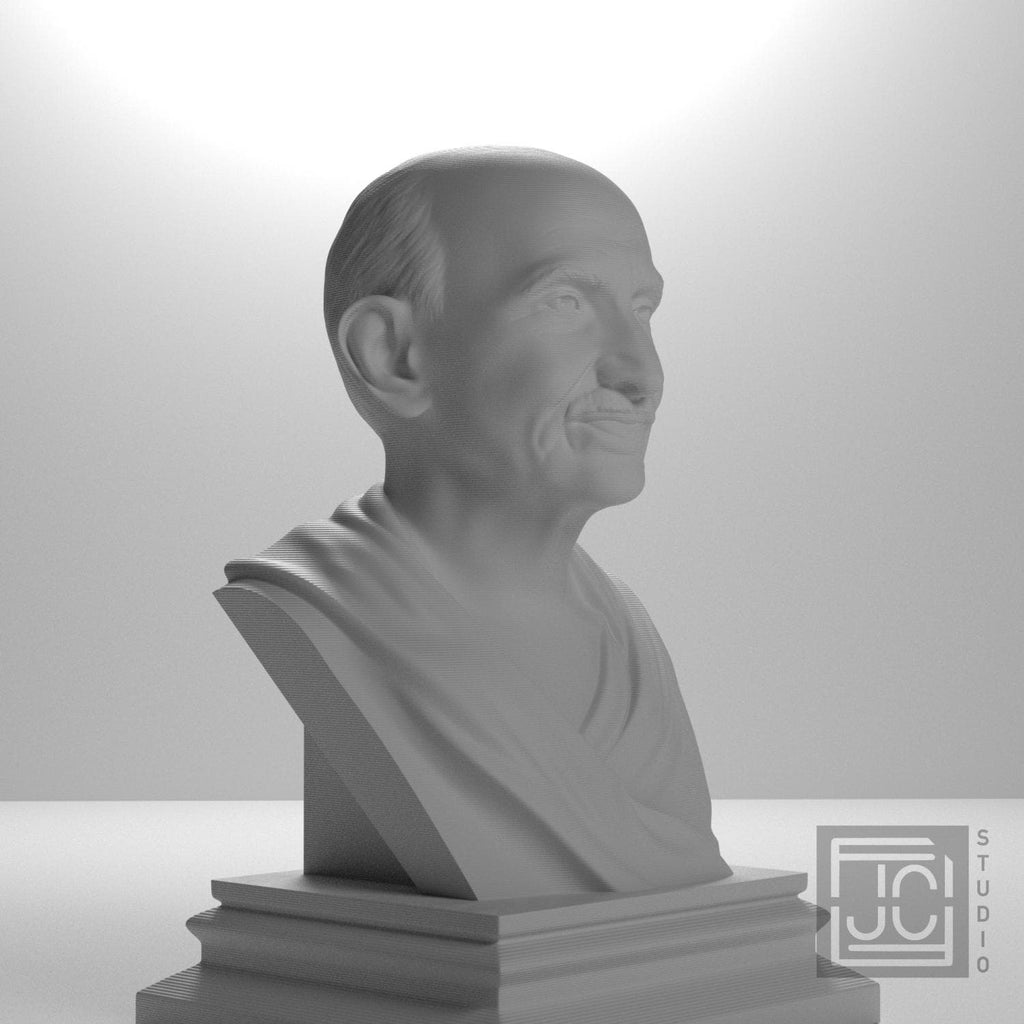 Mahatma Gandhi 3D Printed Collectible Bust