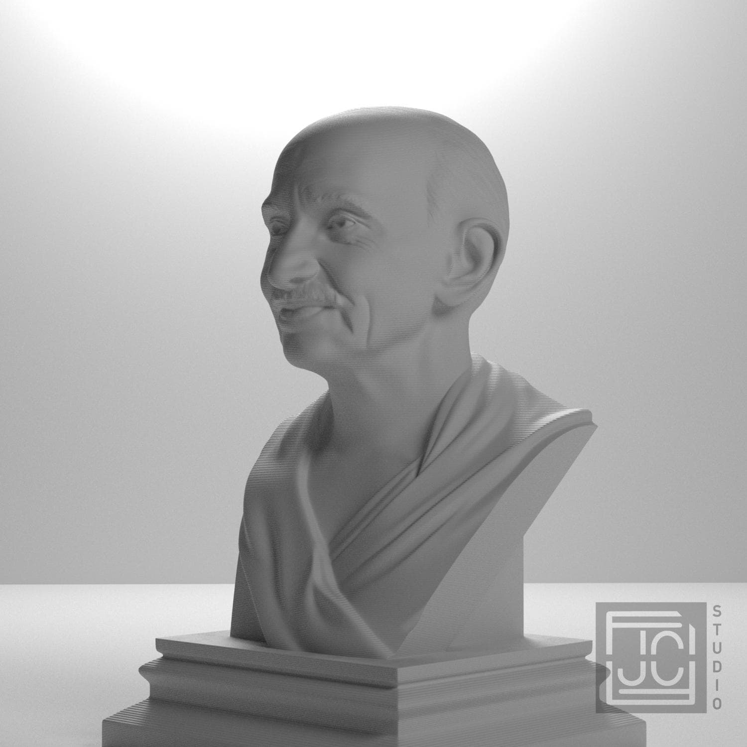 Mahatma Gandhi 3D Printed Collectible Bust