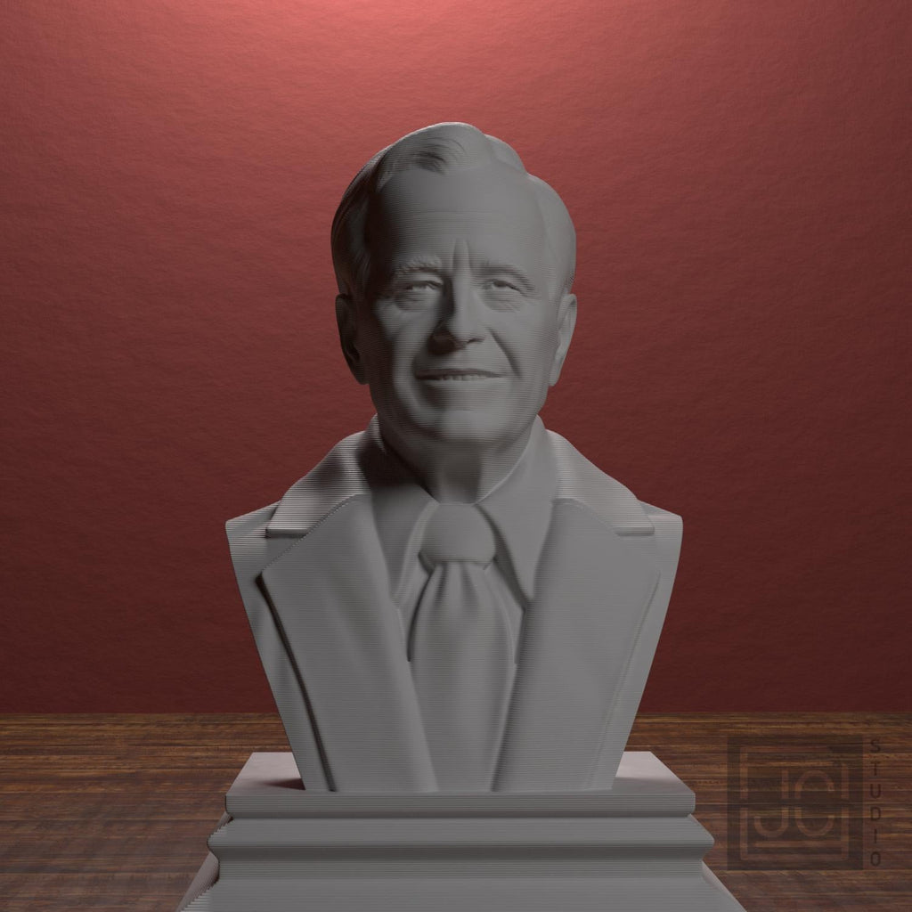 George H. W. Bush 3D Printed Collectible Bust