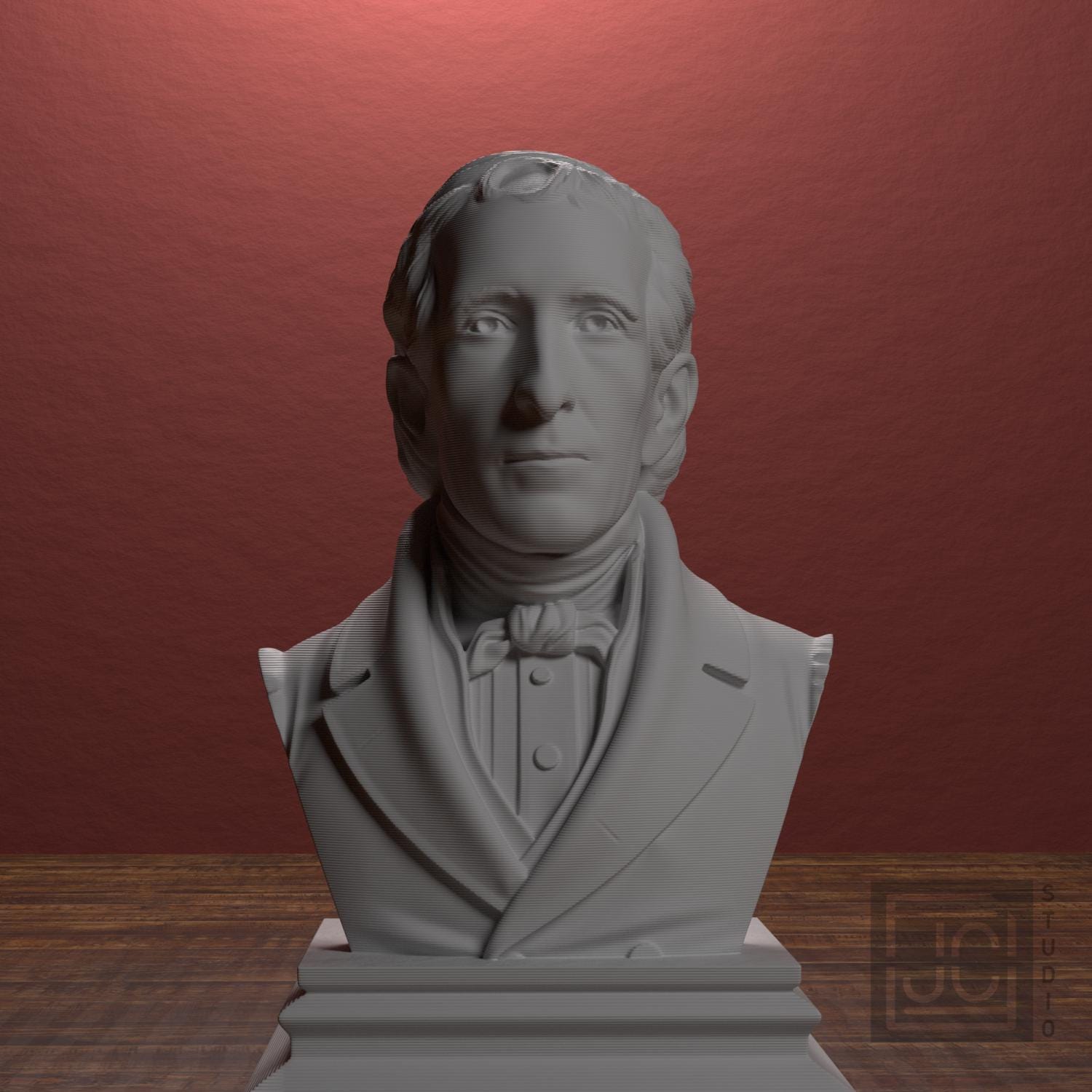 John Tyler 3D Printed Collectible Bust