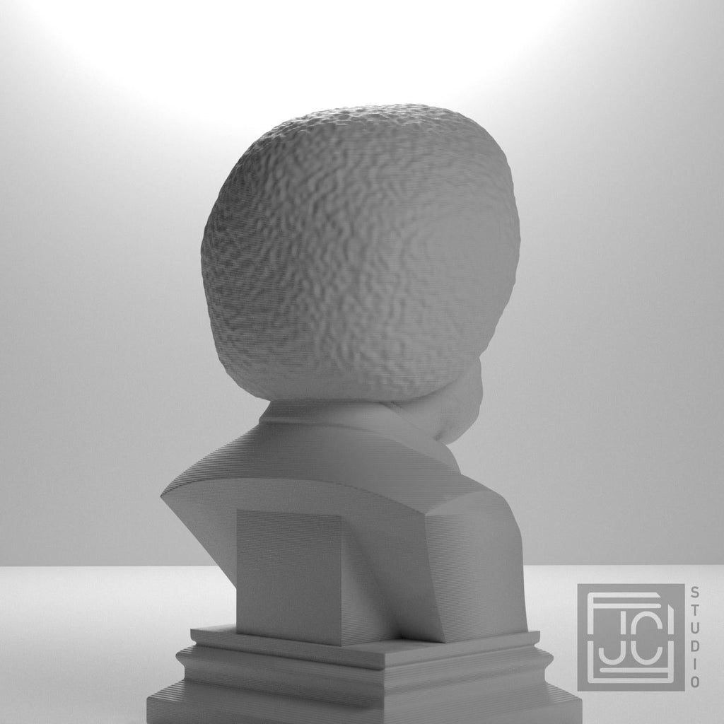 Bob Ross 3D Printed Collectible Bust