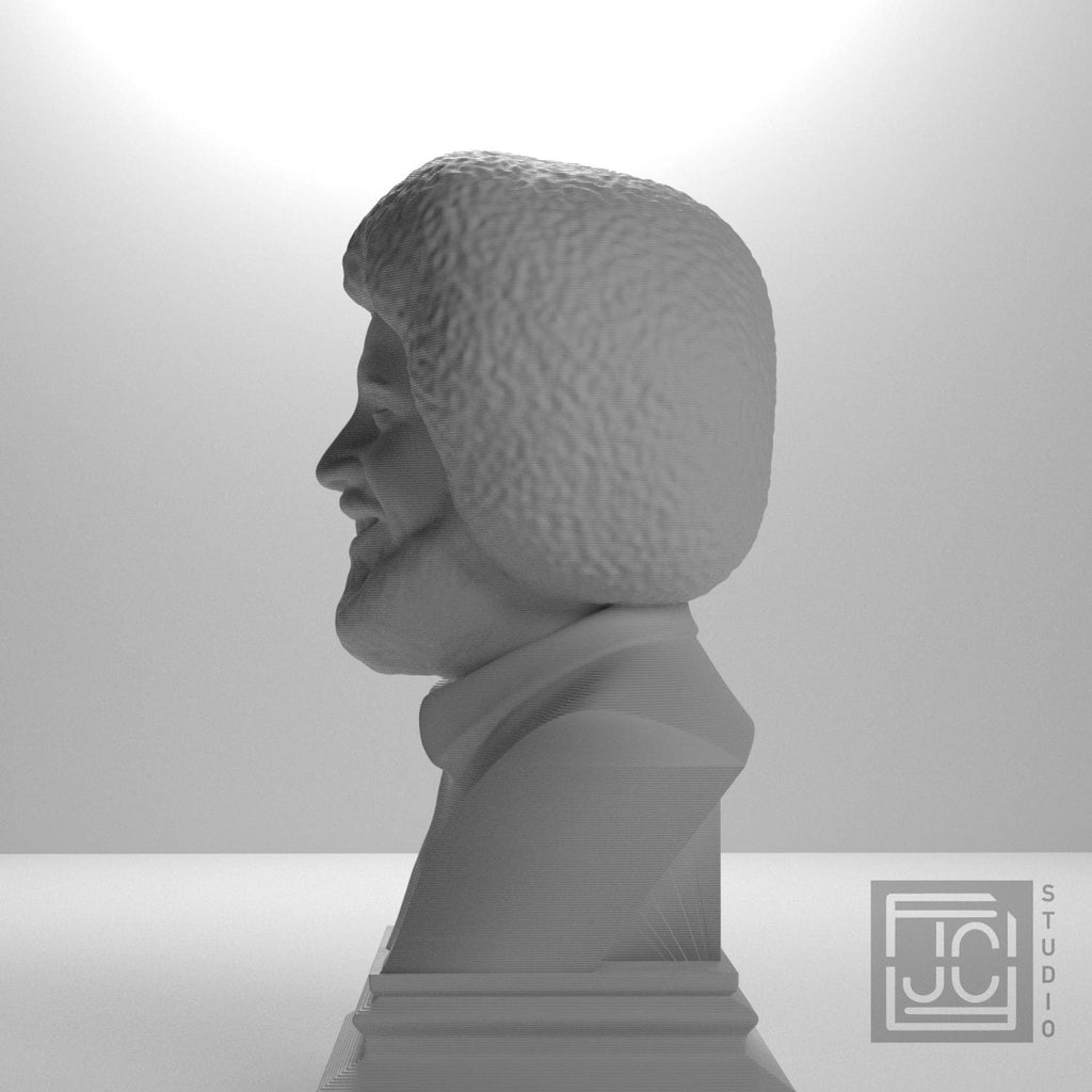 Bob Ross 3D Printed Collectible Bust