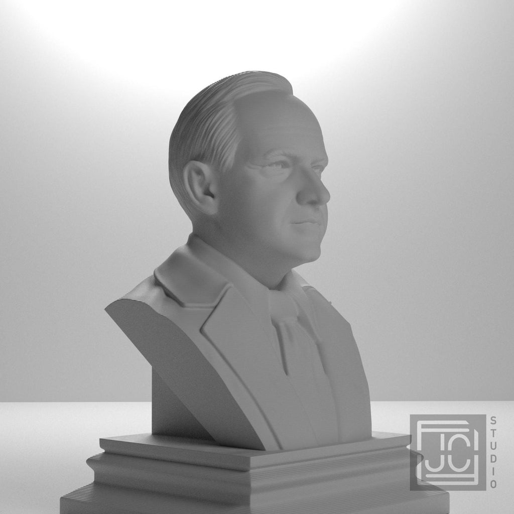 Calvin Coolidge 3D Printed Collectible Bust