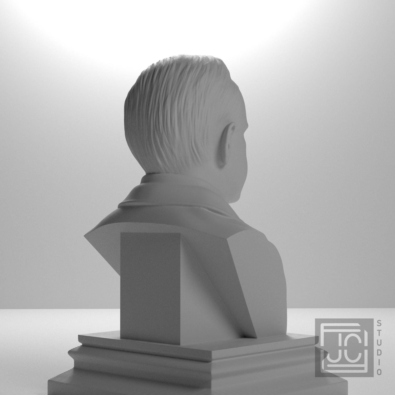 Calvin Coolidge 3D Printed Collectible Bust