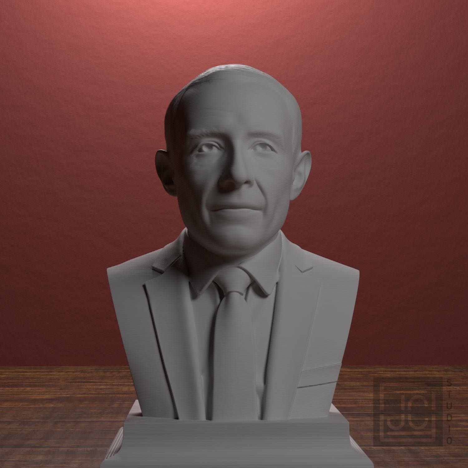 J. Robert Oppenheimer 3D Printed Collectible Bust
