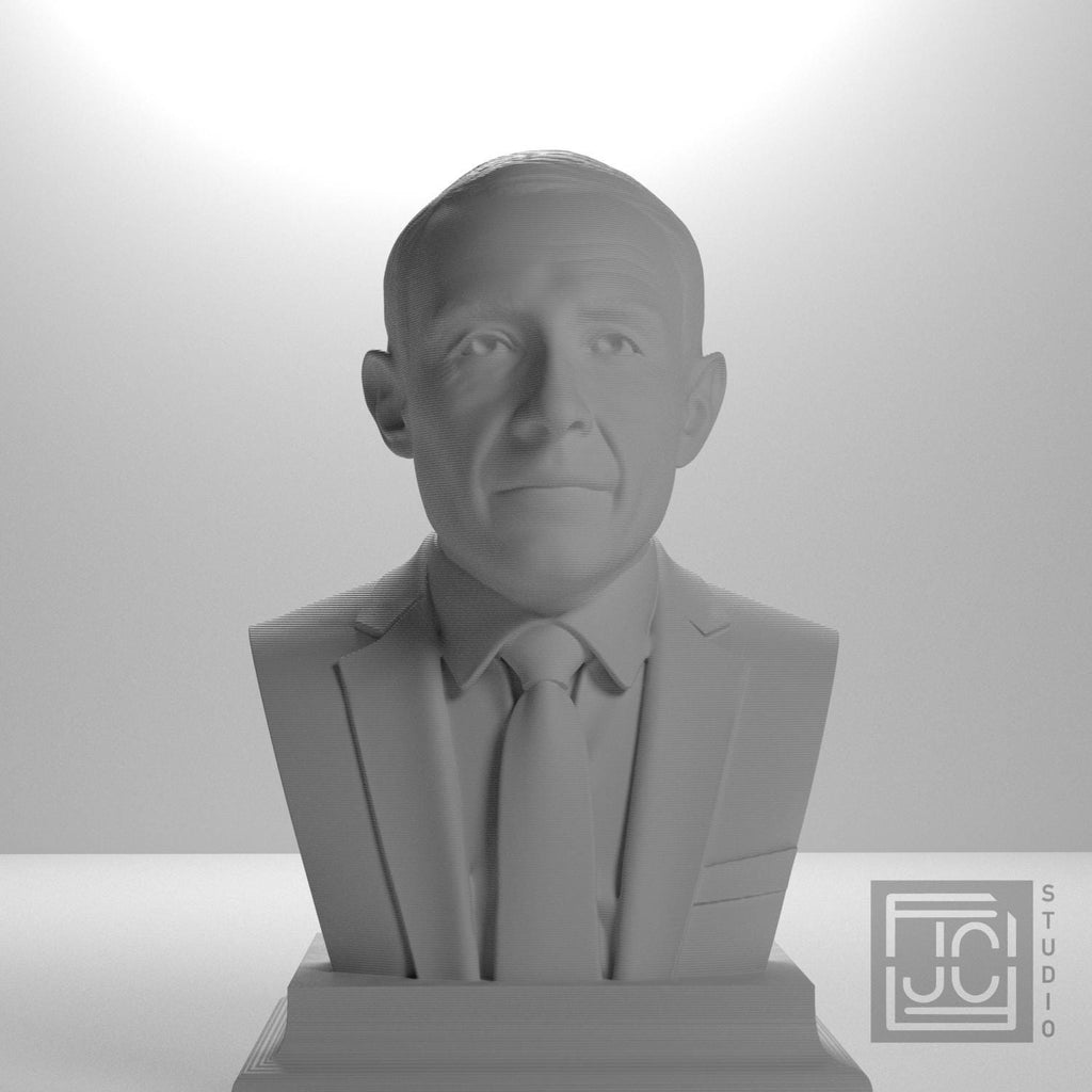 J. Robert Oppenheimer 3D Printed Collectible Bust