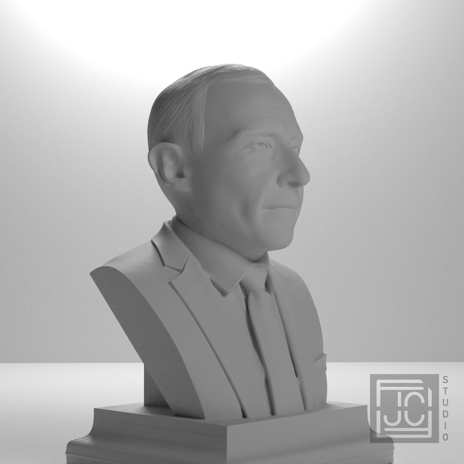 J. Robert Oppenheimer 3D Printed Collectible Bust