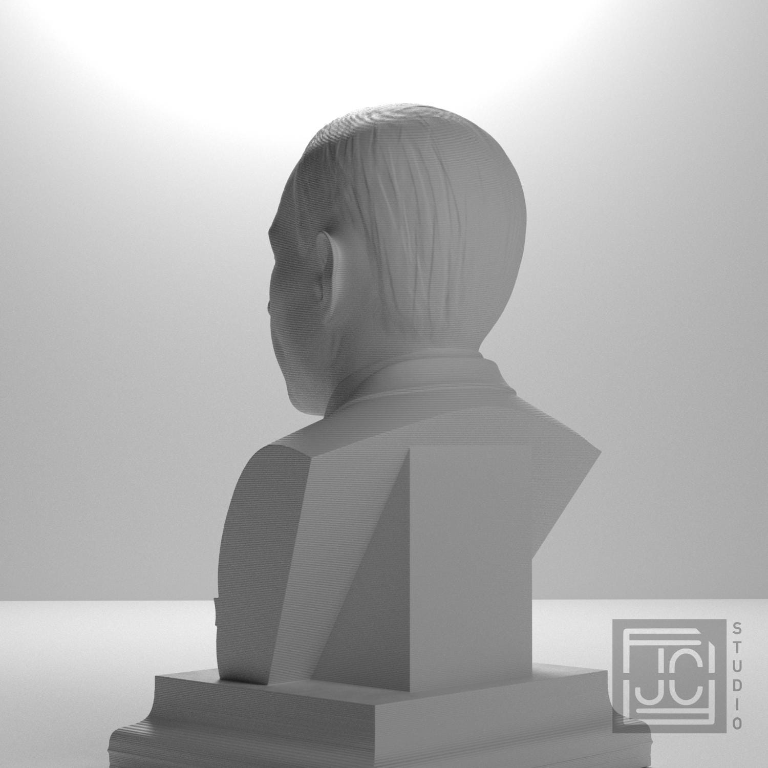 J. Robert Oppenheimer 3D Printed Collectible Bust