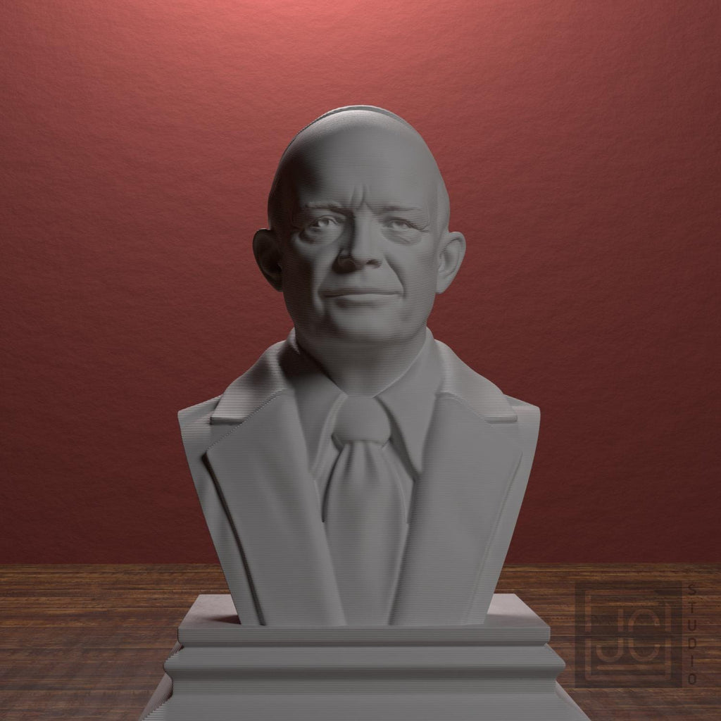 Dwight D. Eisenhower 3D Printed Collectible Bust