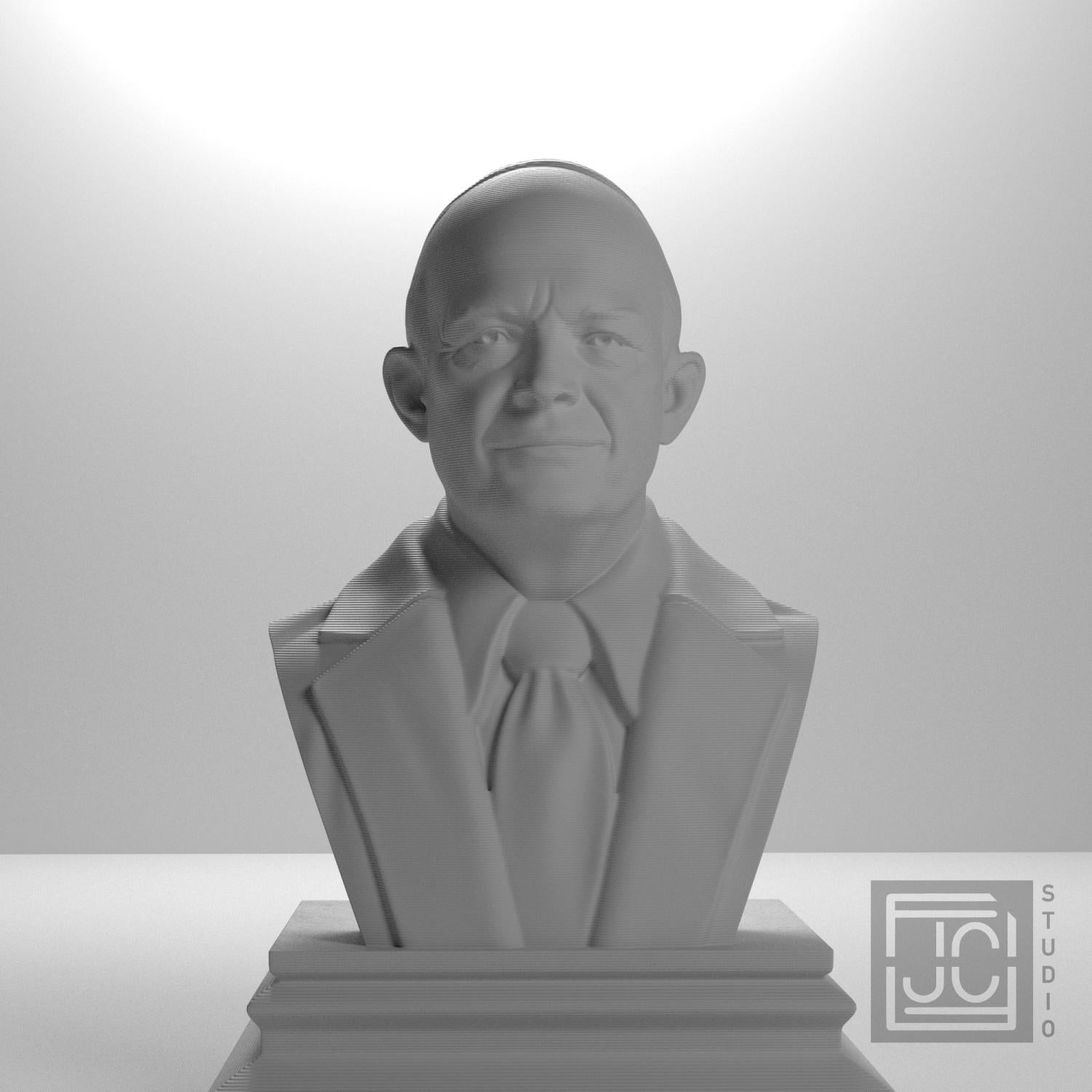 Dwight D. Eisenhower 3D Printed Collectible Bust