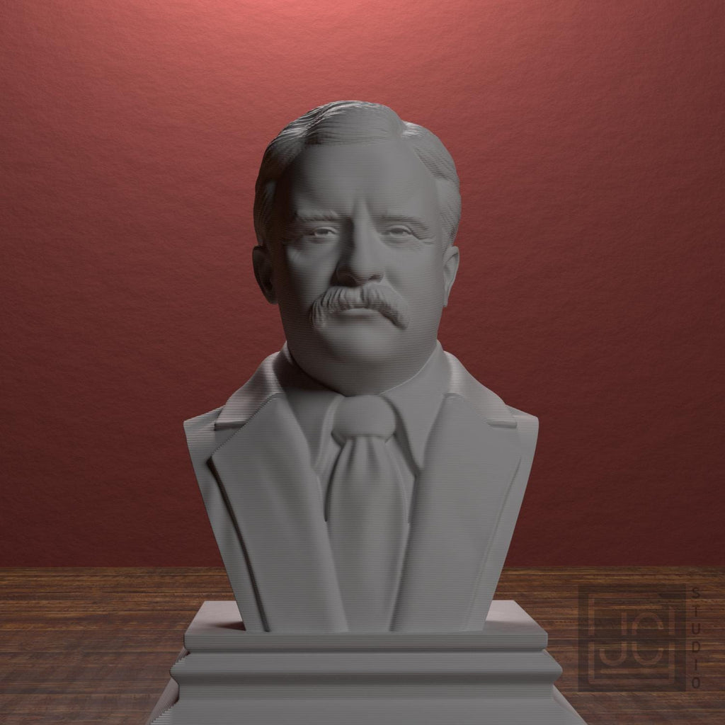 Theodore Roosevelt 3D Printed Collectible Bust