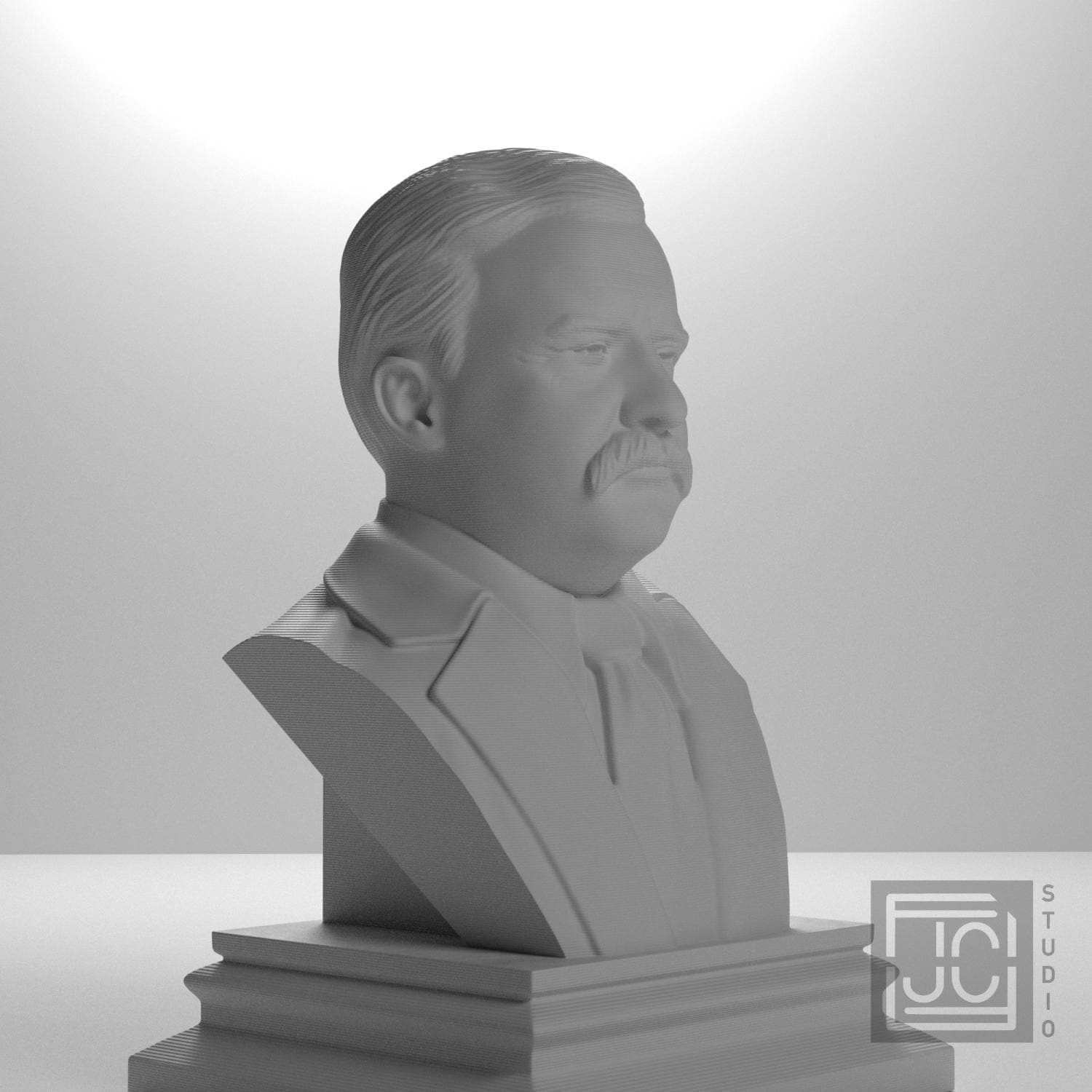 Theodore Roosevelt 3D Printed Collectible Bust