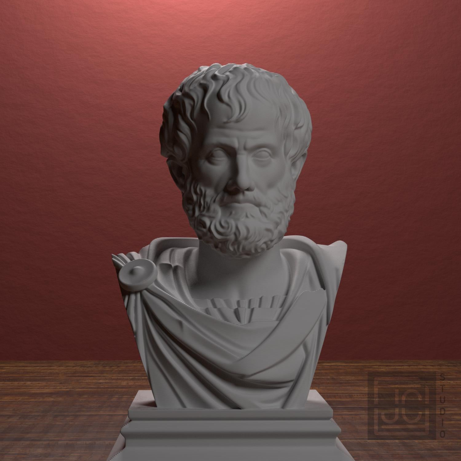 Aristotle 3D Printed Collectible Bust