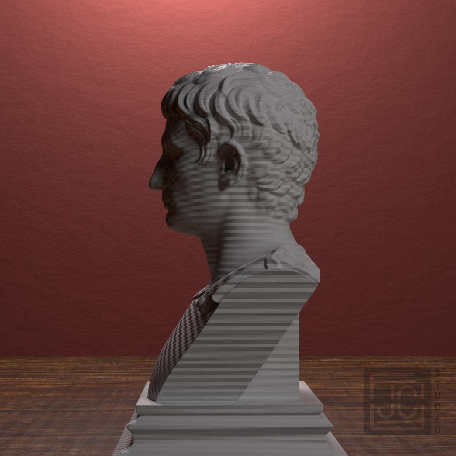 Augustus 3D Printed Collectible Bust