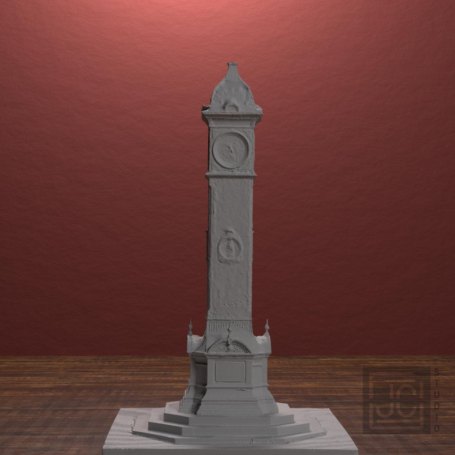 Highbury Hill Clocktower 3D Printed Architectural Sculpture