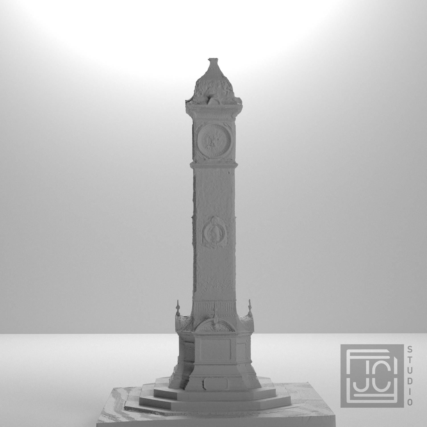 Highbury Hill Clocktower 3D Printed Architectural Sculpture