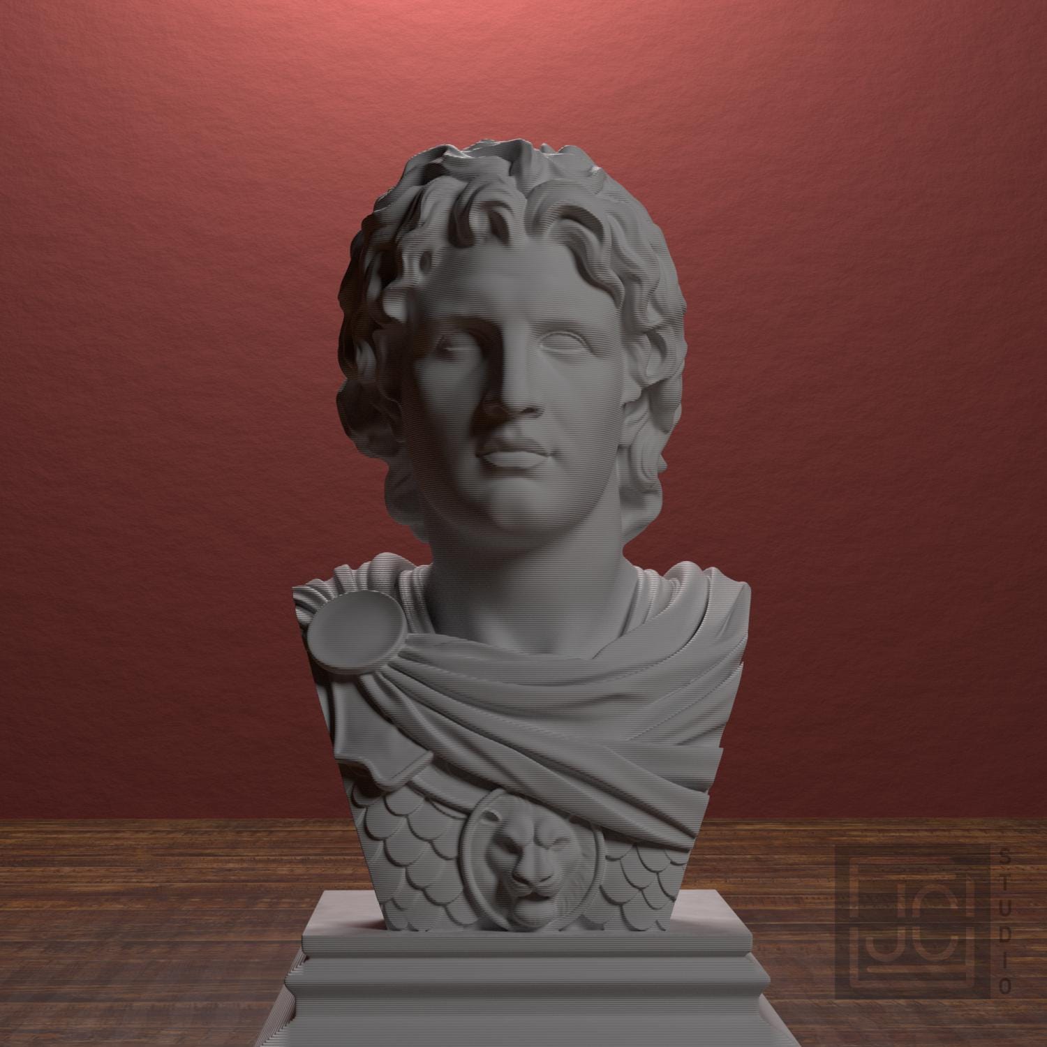 Alexander the Great 3D Printed Collectible Bust