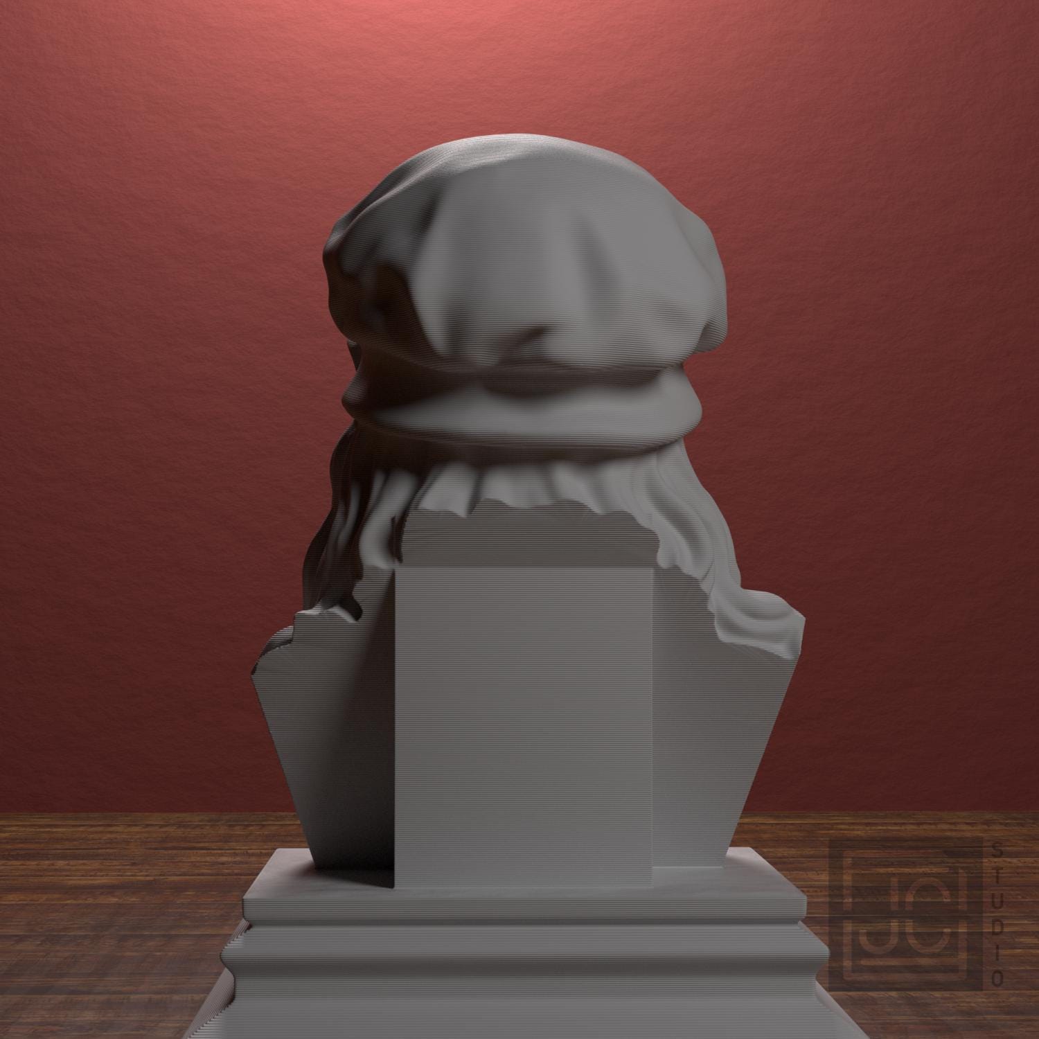 Leonardo da Vinci 3D Printed Collectible Bust