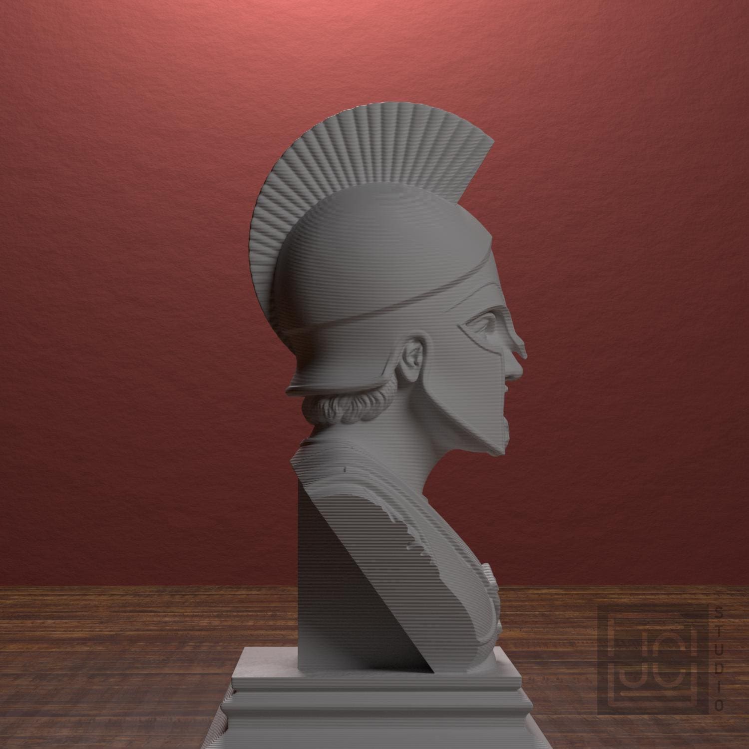 Spartan Warrior 3D Printed Collectible Bust