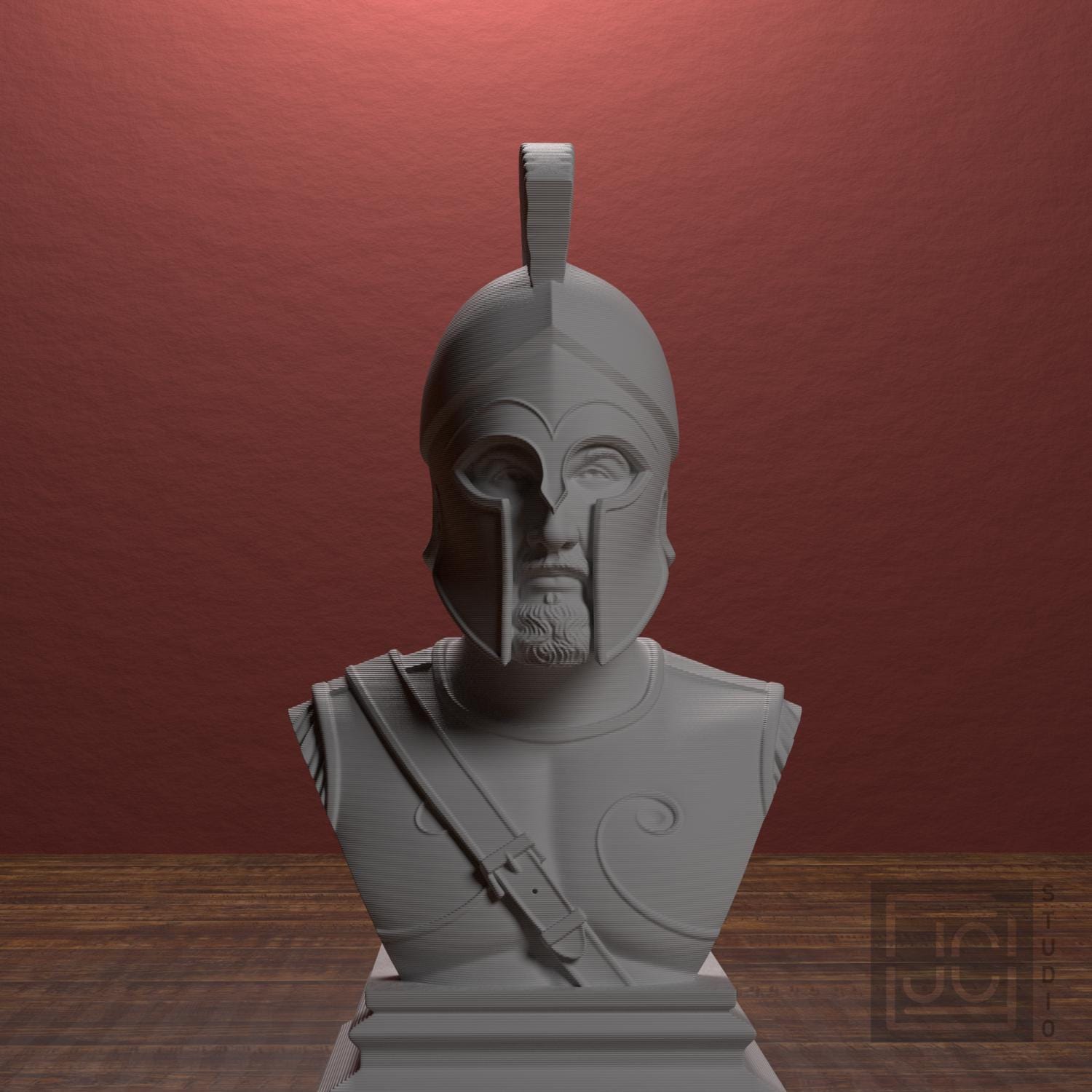 Spartan Warrior 3D Printed Collectible Bust