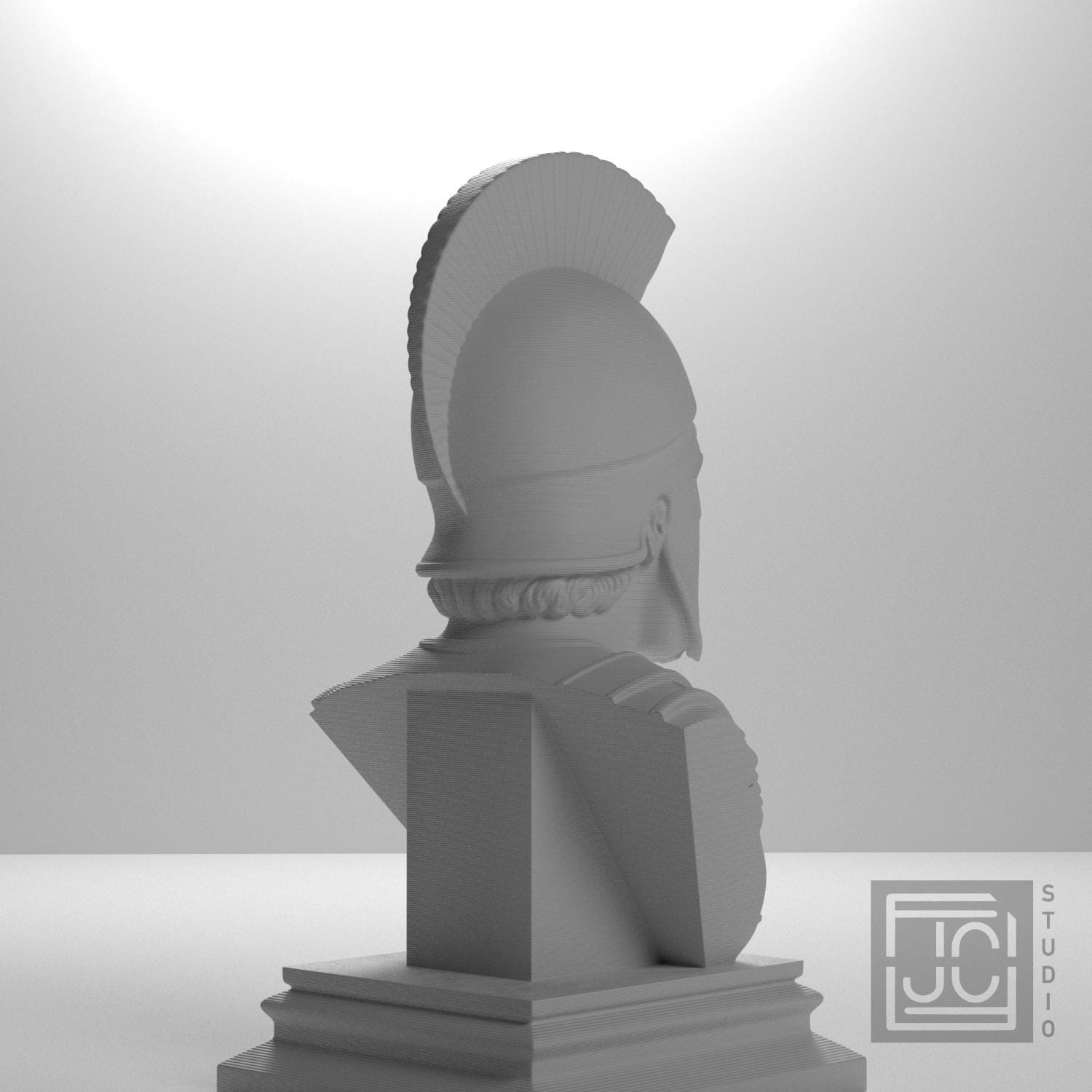 Spartan Warrior 3D Printed Collectible Bust