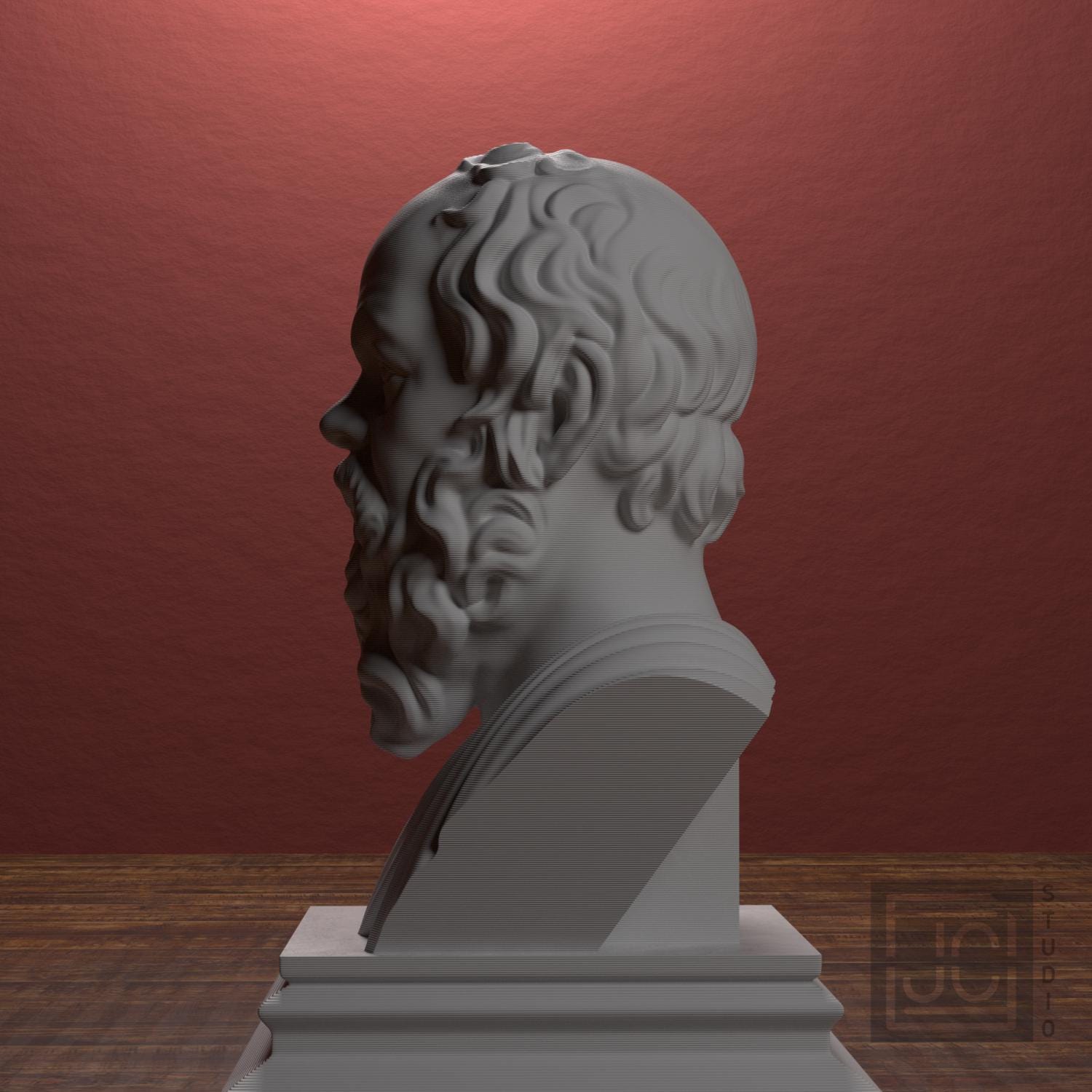Socrates 3D Printed Collectible Bust